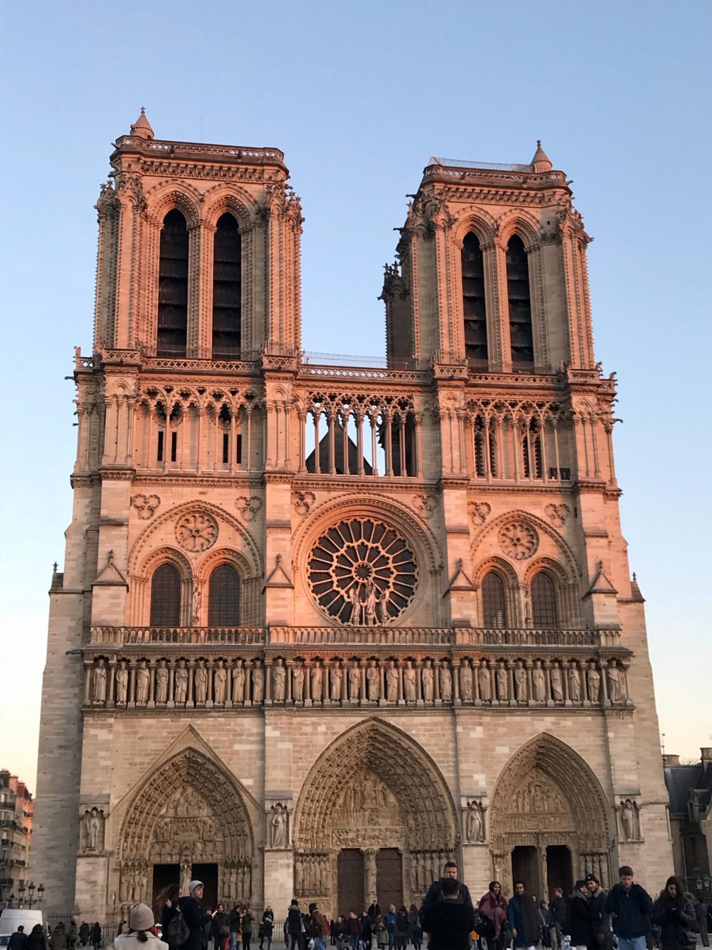 Notre Dame Paris at Sunset