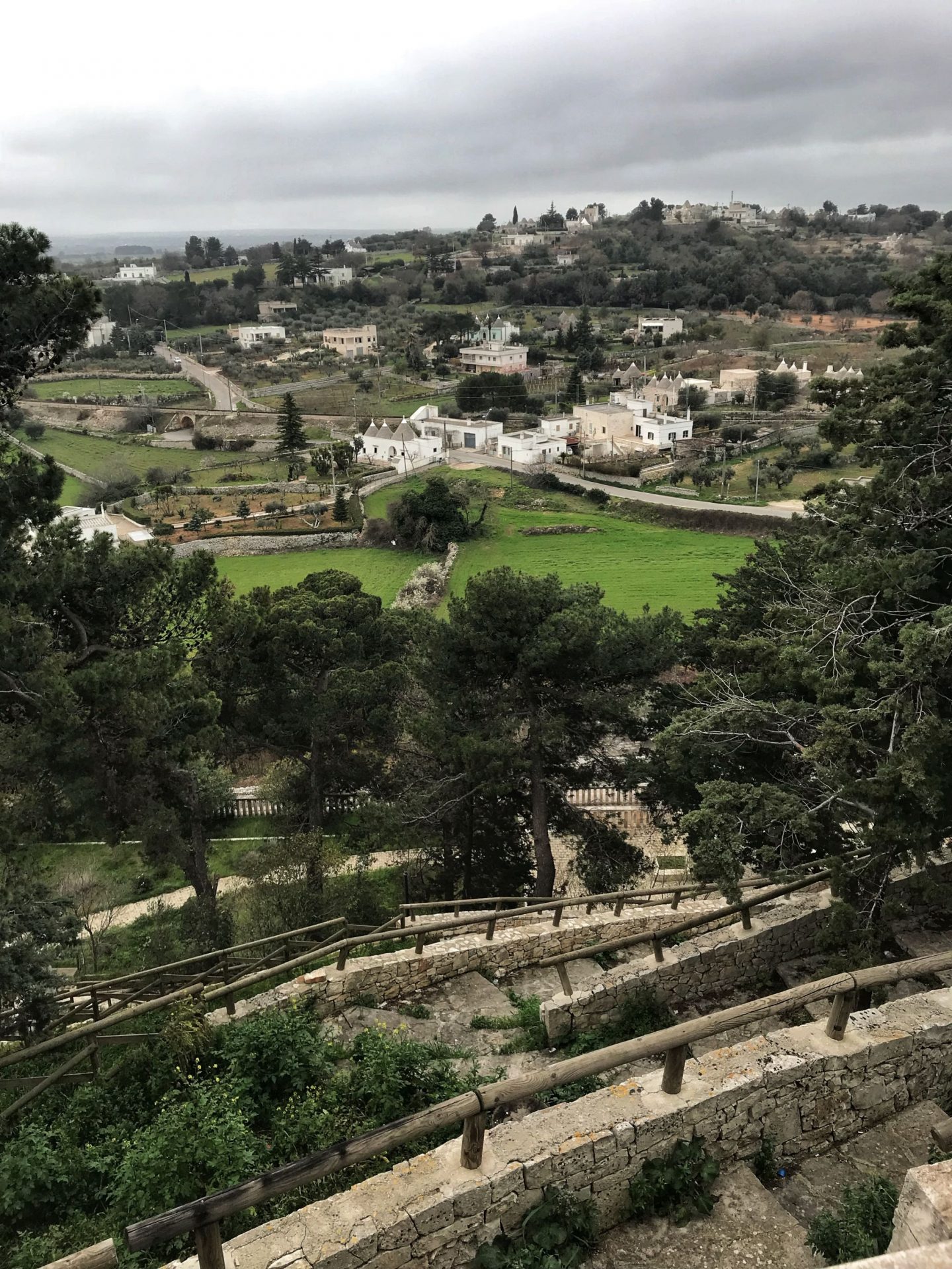 Cliffside steps in Locorotondo