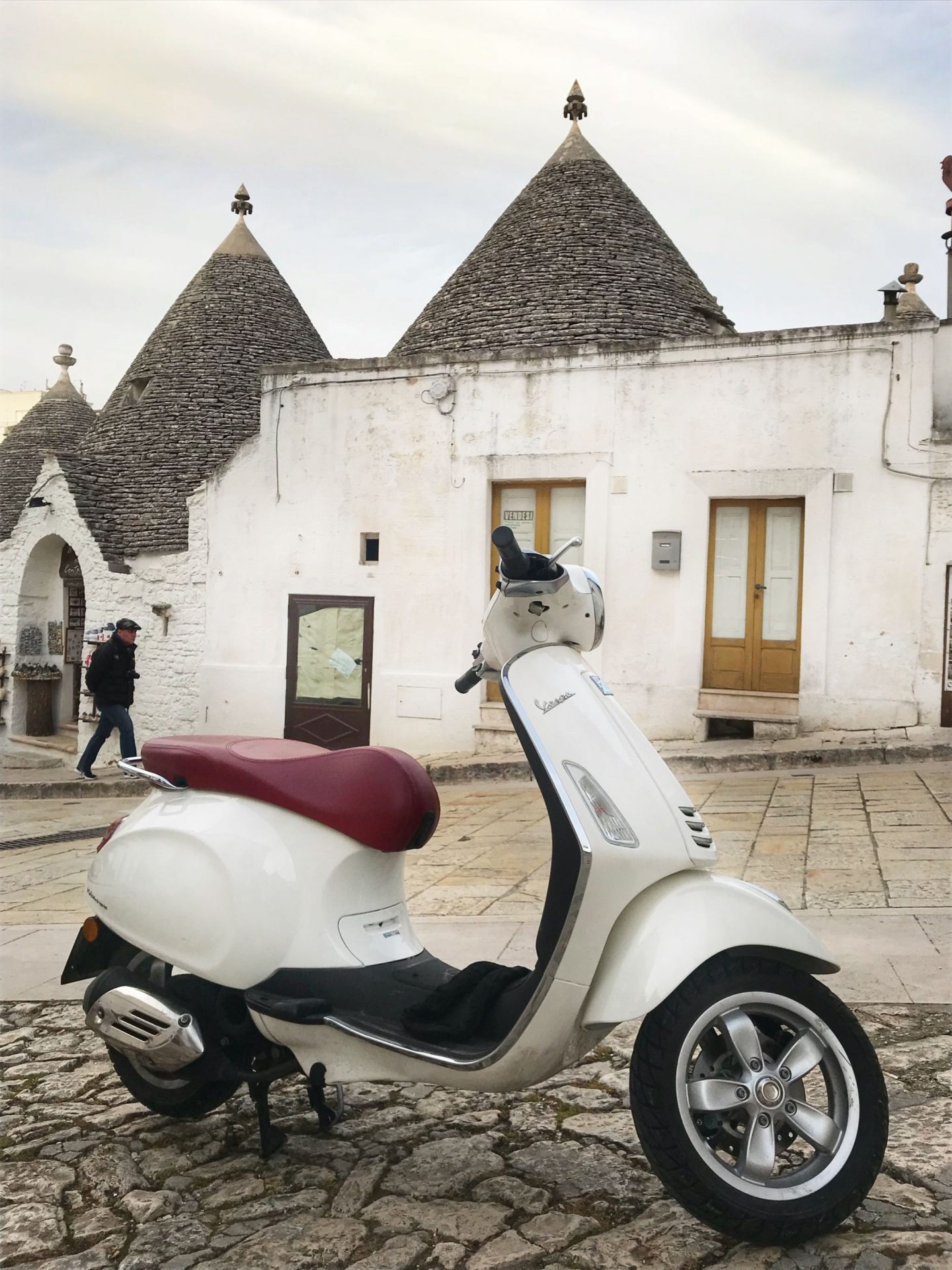 Scooter in Locorotondo Southern Italy
