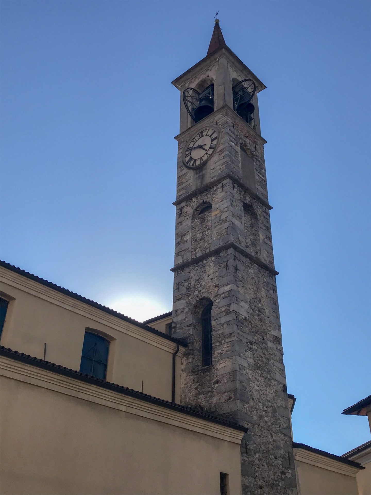 Picturesque Santi Filippo E Giacomo Bell Tower Loveno Mombello