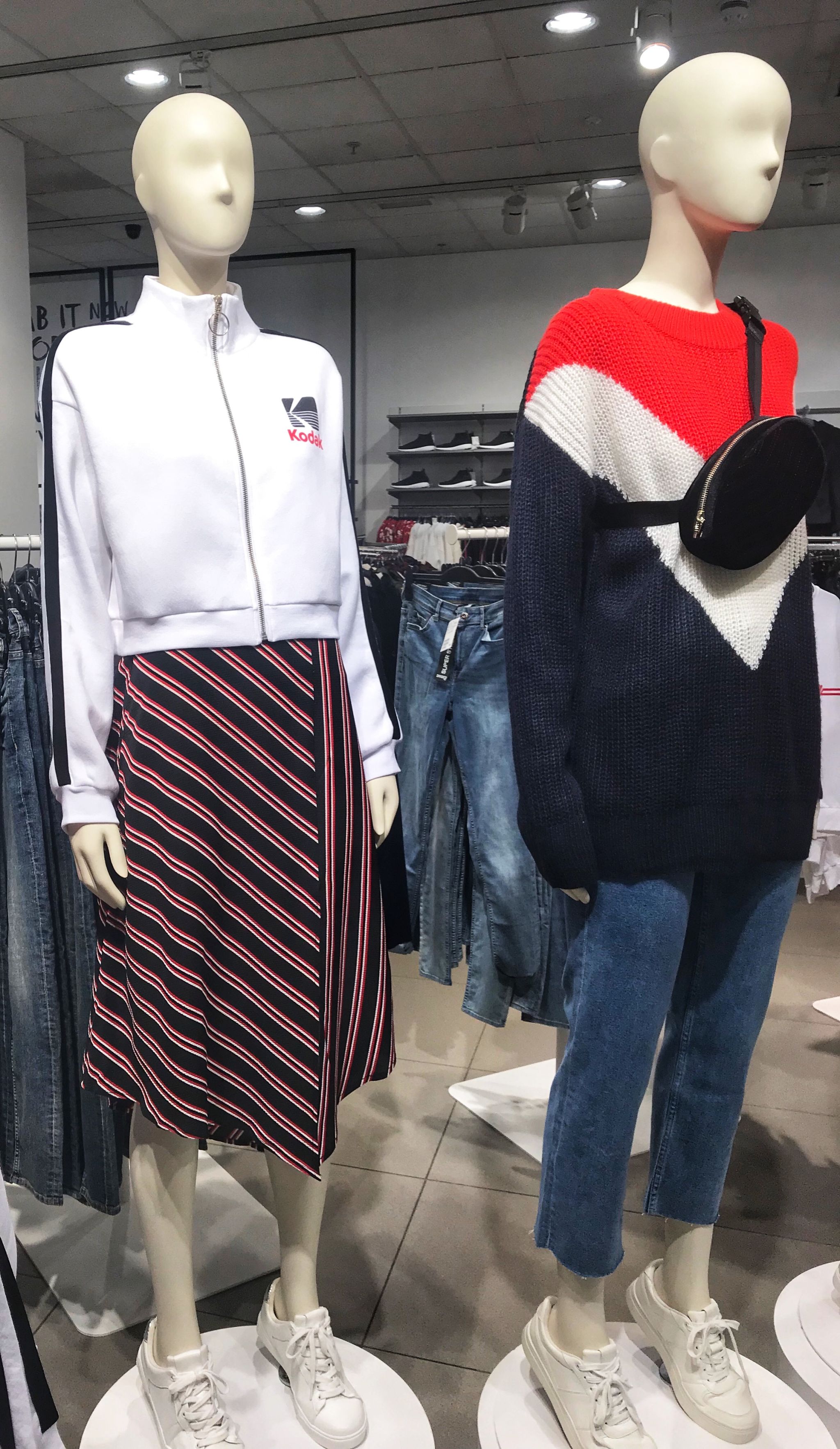 Pinstripe Skirt H&M