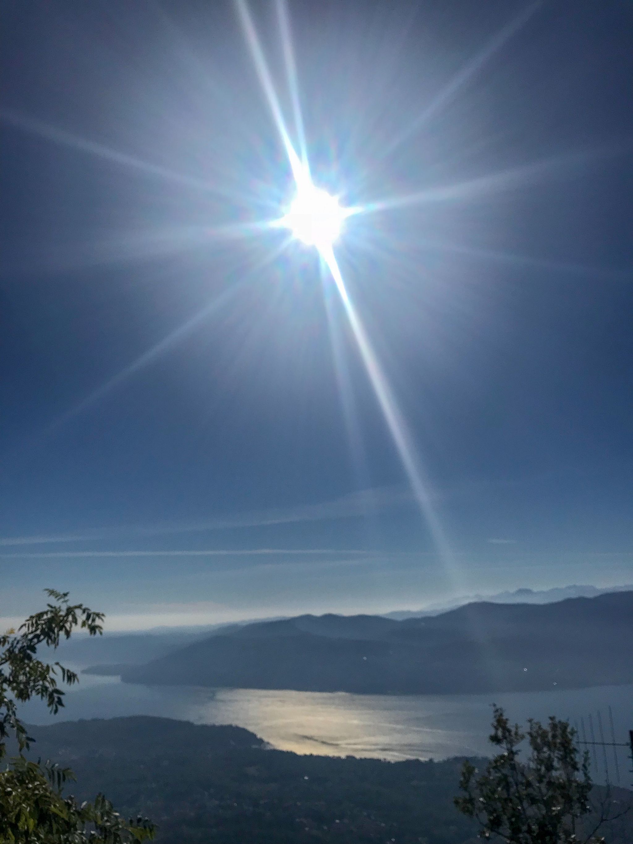 Sparkling sunshine views over Lake Maggiore in the Italian Riviera