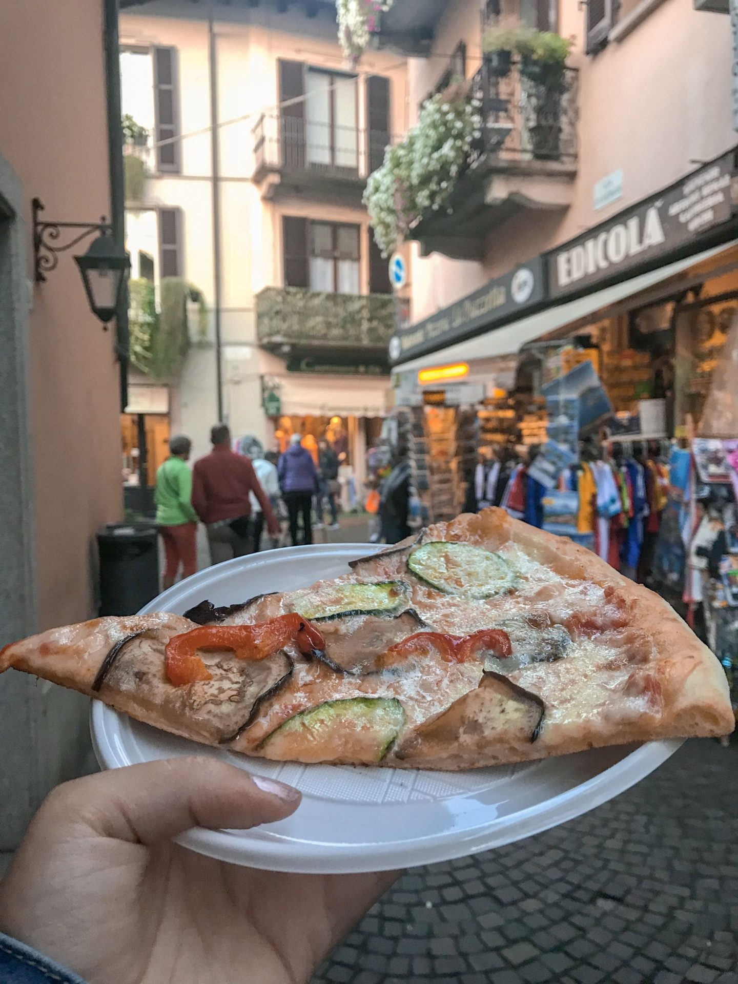 Thin crust Italian Pizza in Stresa