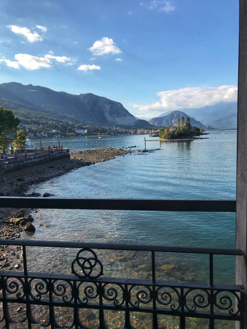 Beautiful scenic Lake Maggiore views from Palazzo Borromee