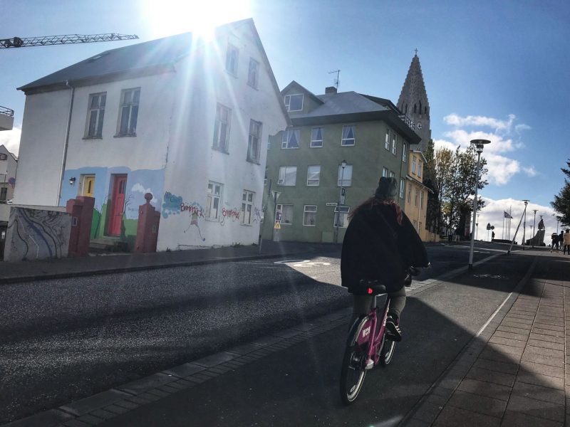 Exploring and sightseeing in Reykjavik Iceland