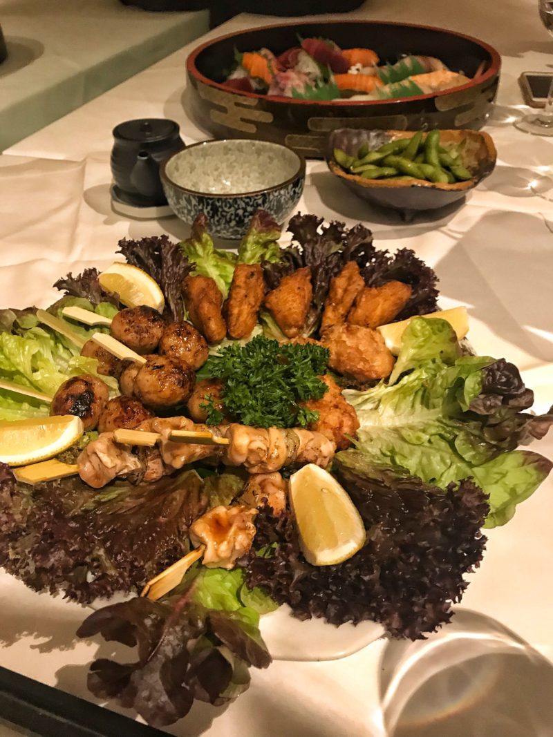 Platter of food at Hokkaido Winter Event