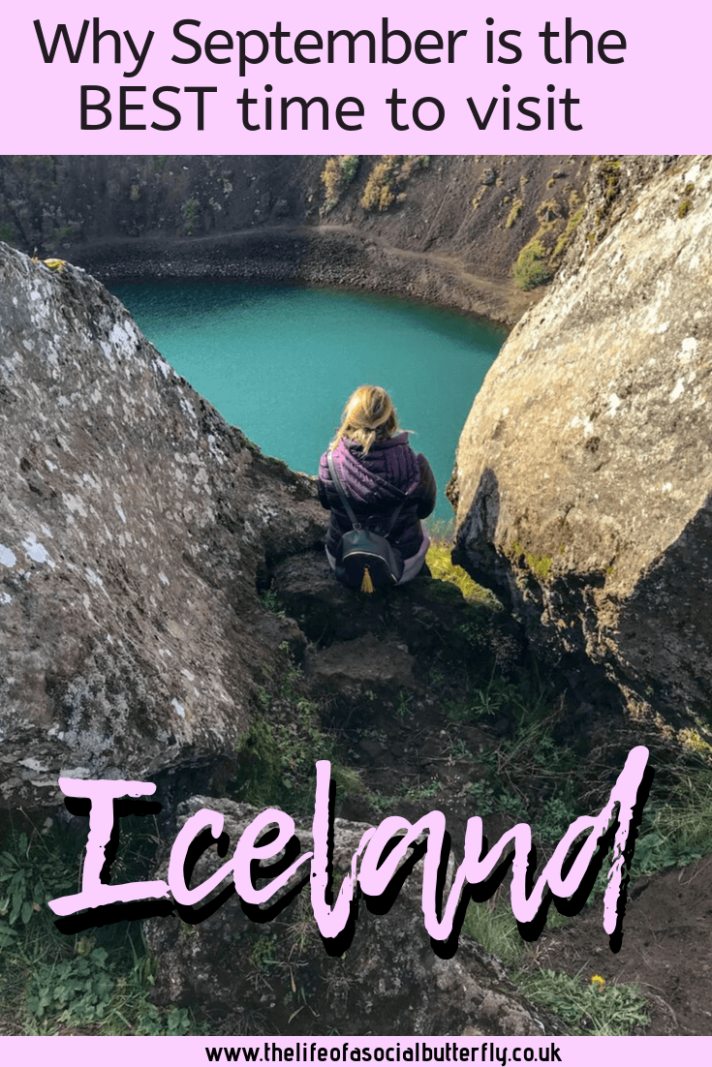 If you are visiting Iceland in September, you are going to be awestruck by the beautiful autumn colours in Iceland. Read my Iceland in September travel guide. September really is the perfect time to visit Iceland, with reasonably priced travel, mild weather, less crowds and even the chance to see the northern lights! Click through to read why you should travel to Iceland in September. #iceland #icelandinseptember #autumn #fall #traveliceland #icelandguide #besttimetovisiticeland
