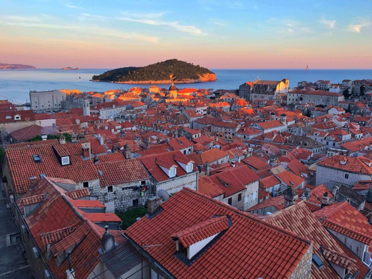 Dubrovnik Old City View of Lokrum Island