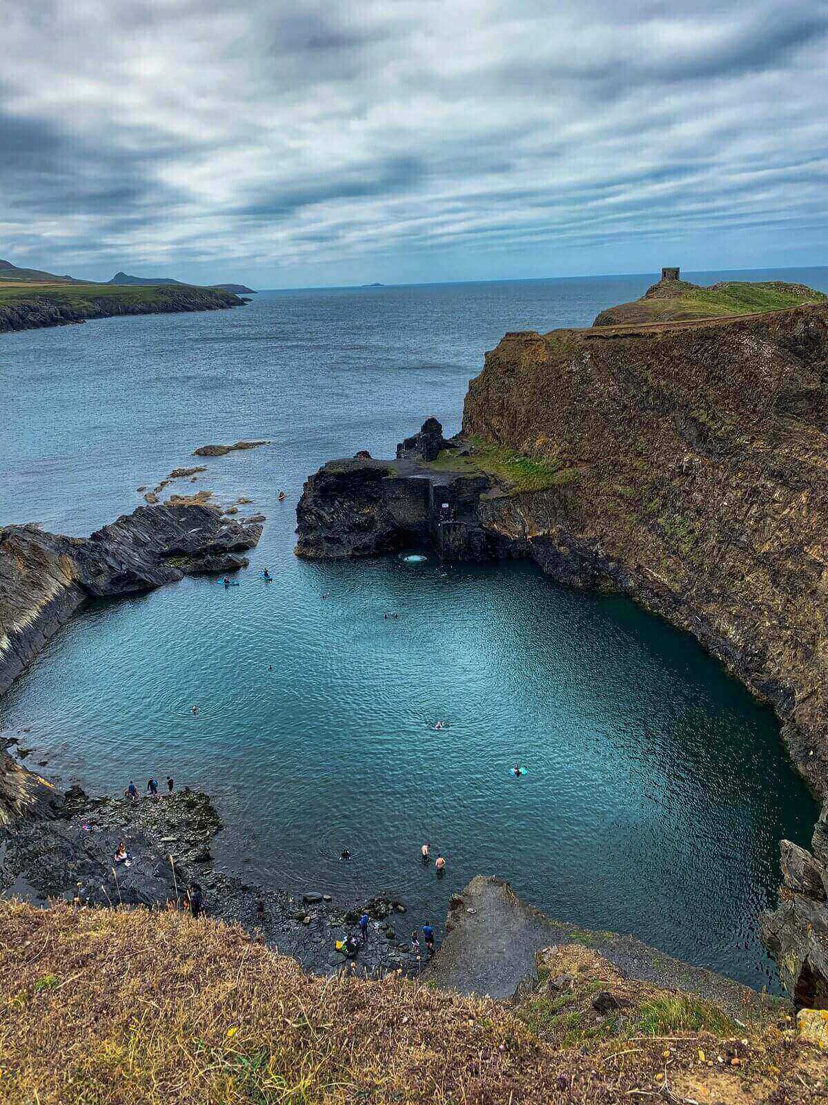 Abereiddy Blue Lagoon Pembrokeshire Wales