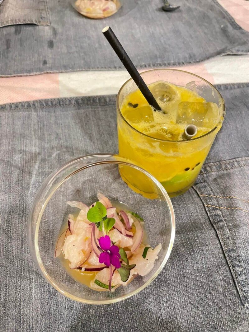 Maktub-red-snapper-ceviche-and-caipirinha-cocktail