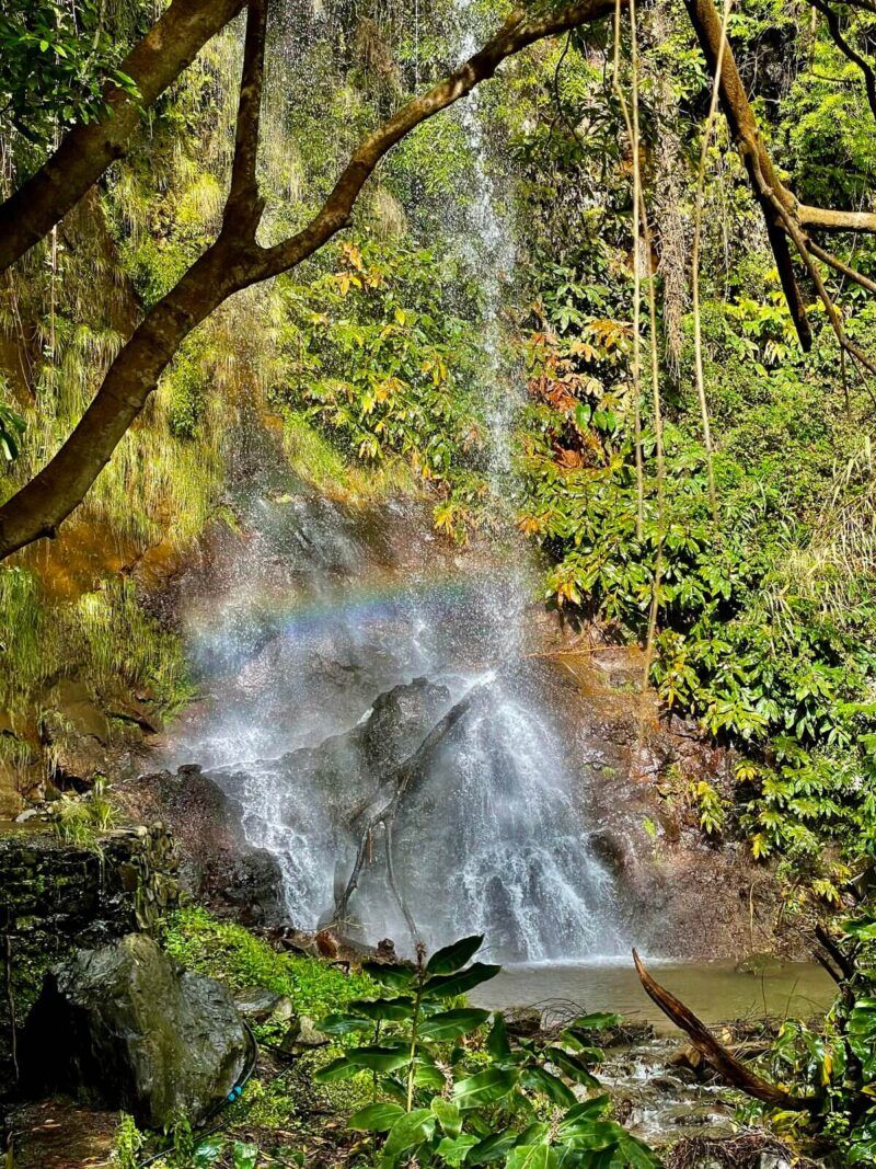 Rainbow-in-waterfall-Madeira