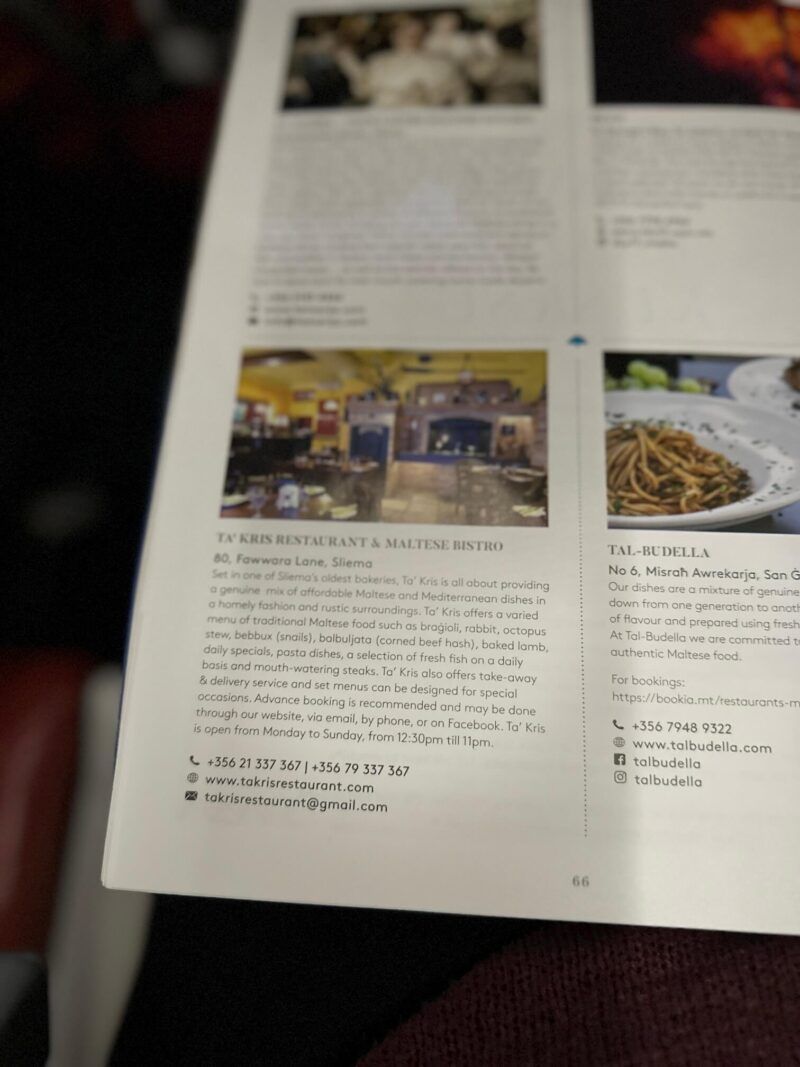 Air-Malta-In-Flight-Magazine-Recommendations