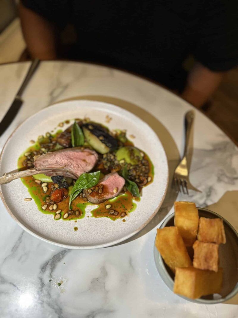 Lamb and thousand-layer fries RenMor Restaurant The Headland