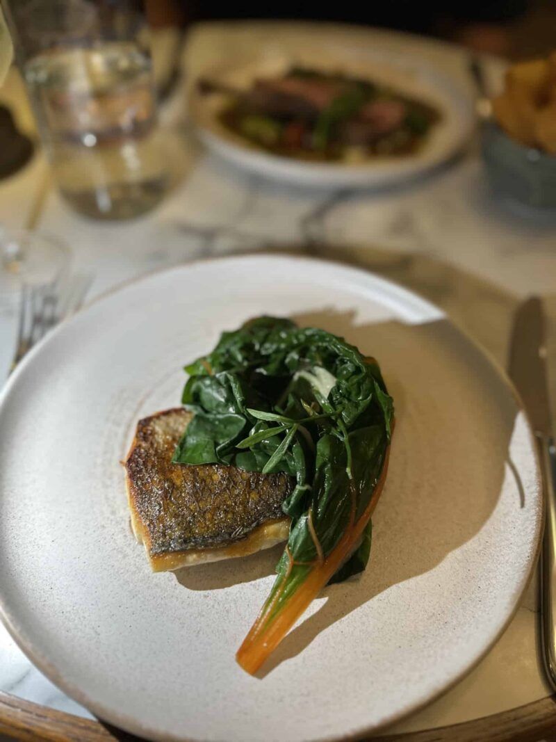 Wild seabass RenMor Restaurant The Headland