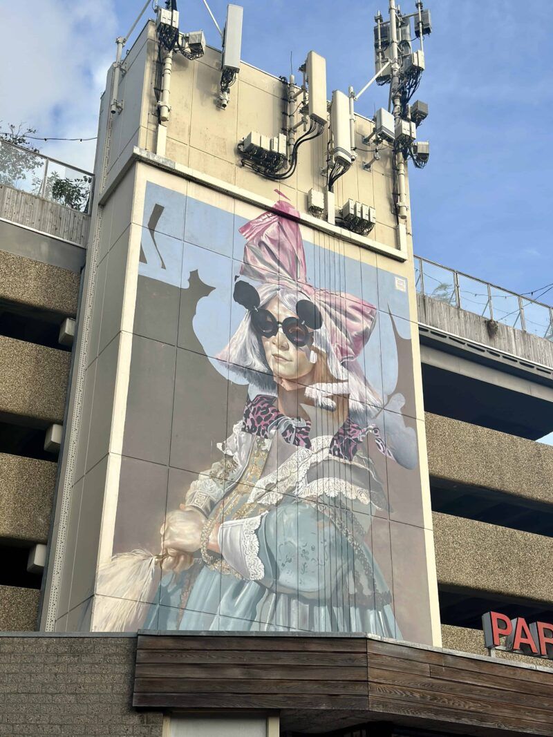Portrait of a Girl in Blue Haarlem Street Art Mona Gaga Telmo Miel